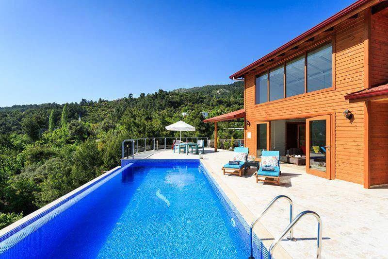 Kaş İslamlar'da Göz Alıcı Doğada, Özel Havuzlu, Modern Villa görsel 2