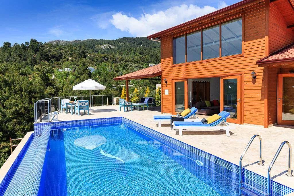 Kaş İslamlar'da Göz Alıcı Doğada, Özel Havuzlu, Modern Villa görsel 1