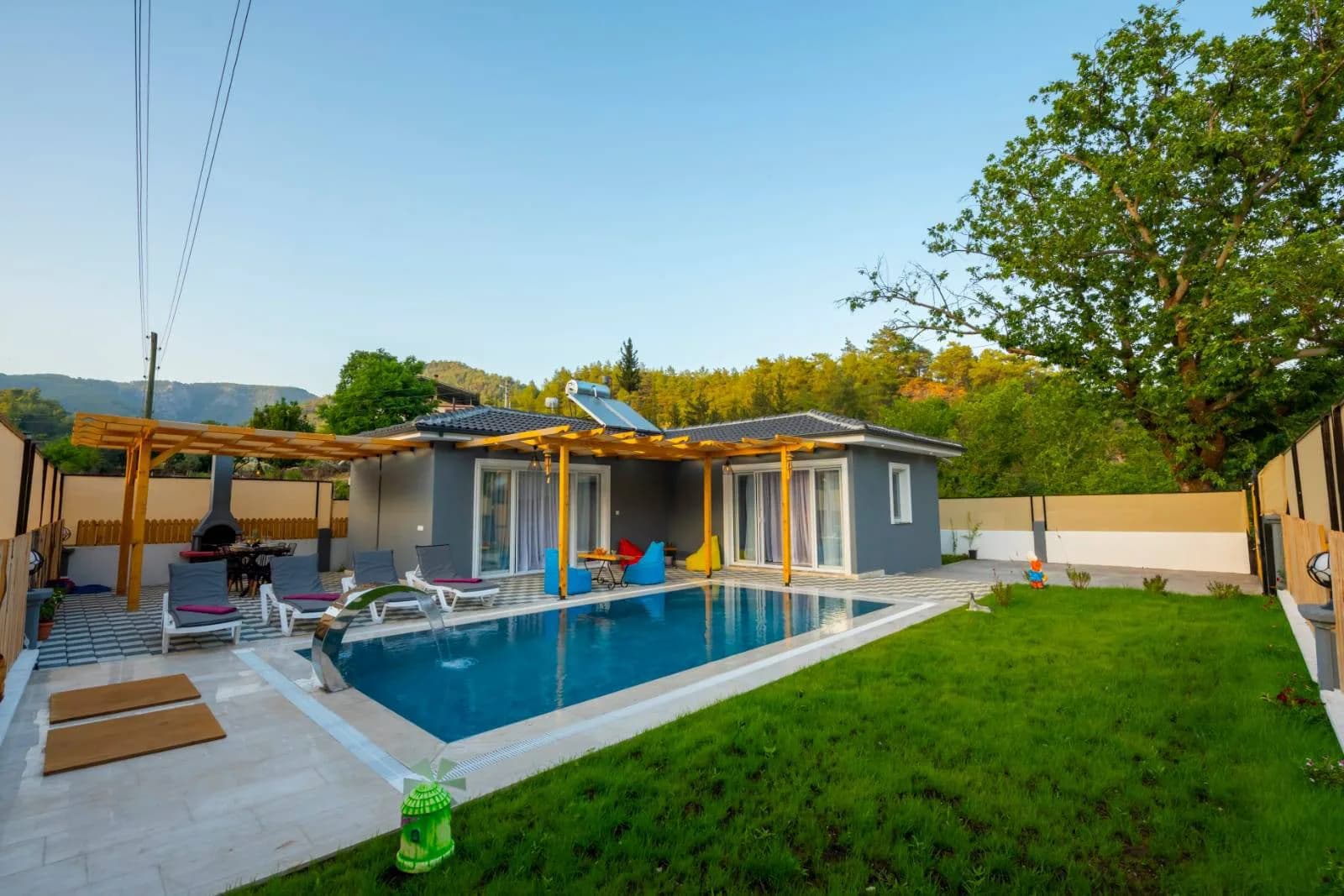 Muğla Fethiye'de Sakin Konumda, Özel Havuzlu, Kiralık Villa görsel 1