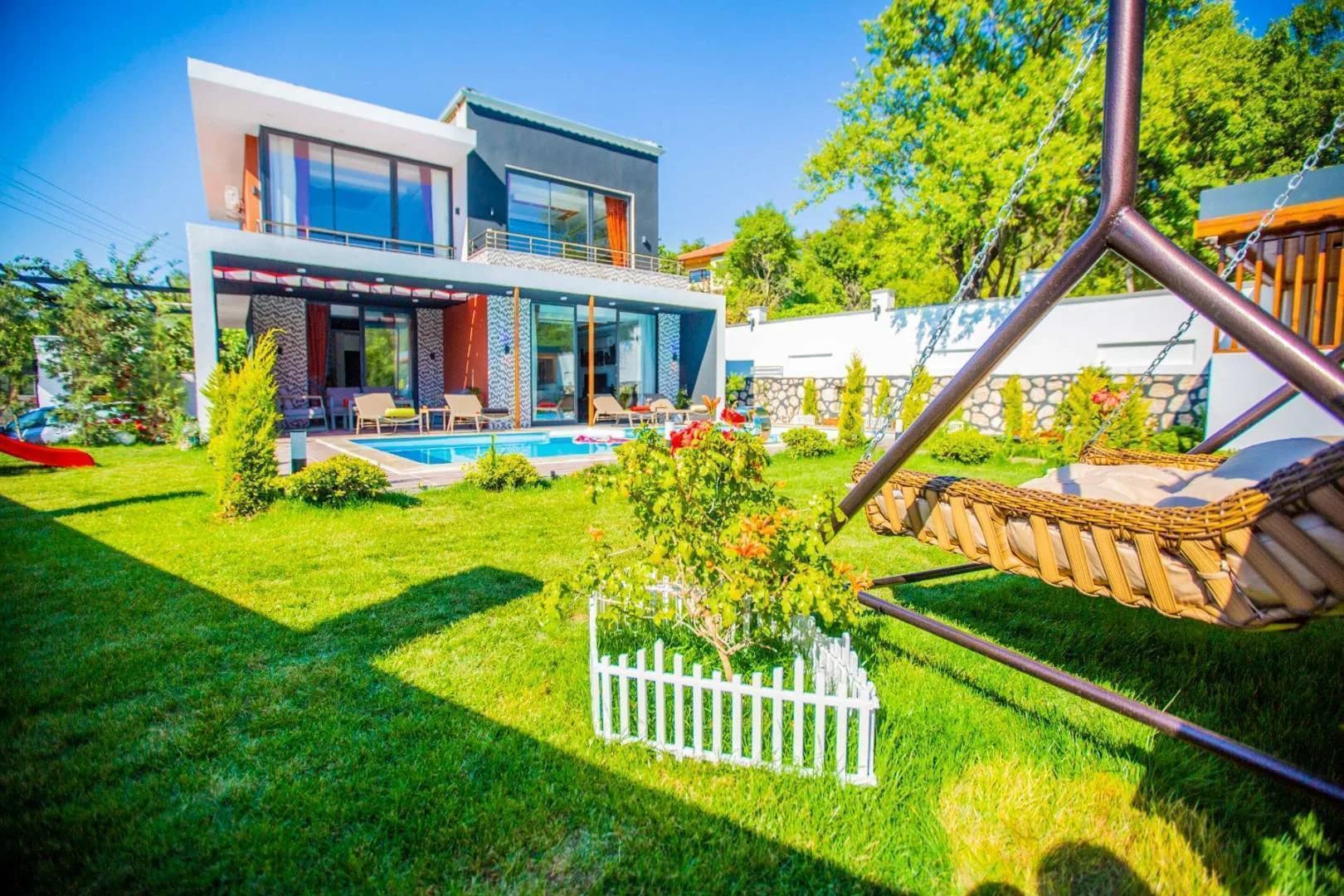Kaş Sarıbelen'de Çocuk Oyun Alanlı, Özel Havuzlu, Kiralık Villa görsel 1