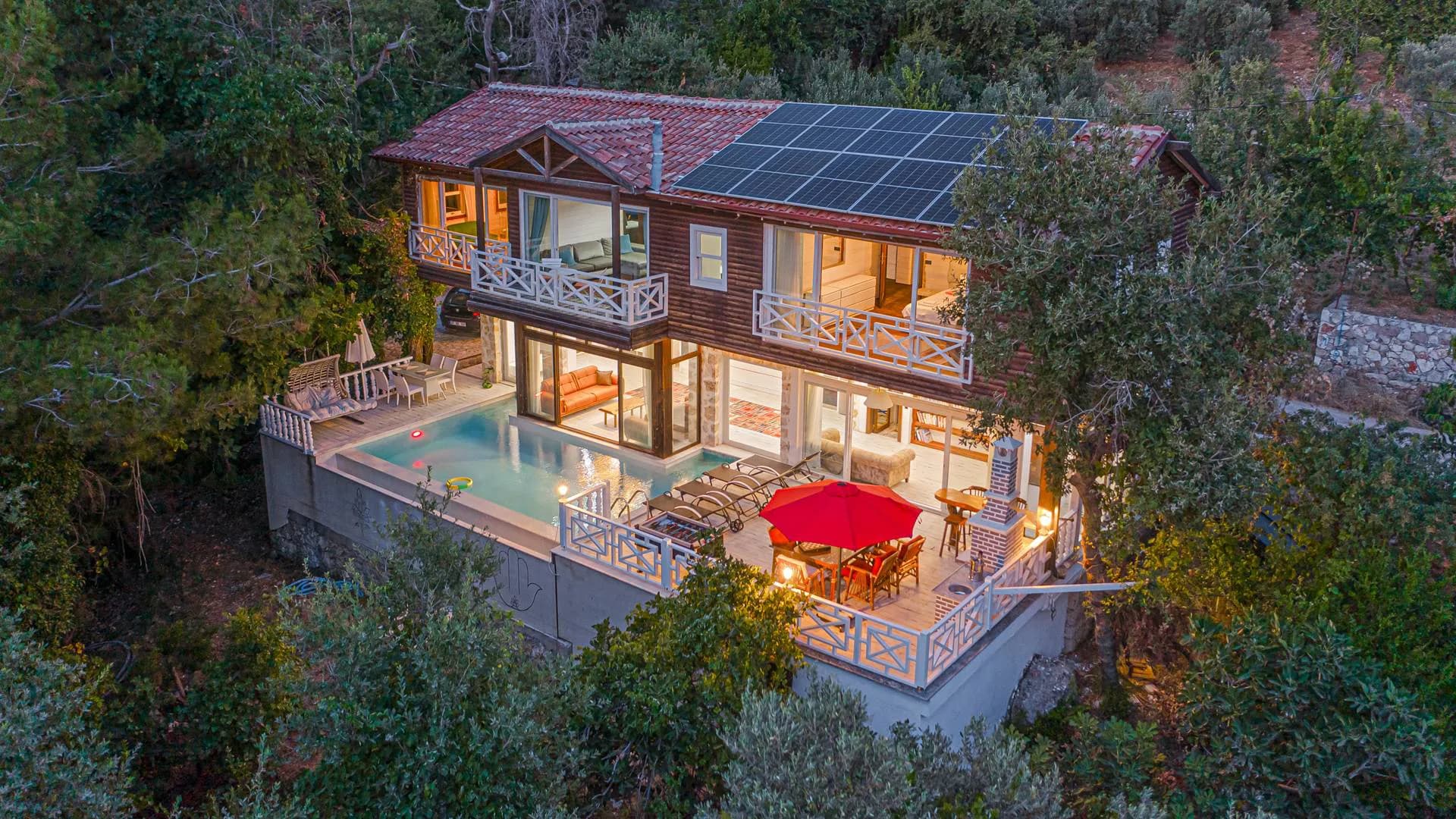 Kaş İslamlar'da Gözlerden Uzak Konumda, Özel Havuzlu, Otantik Villa görsel 1