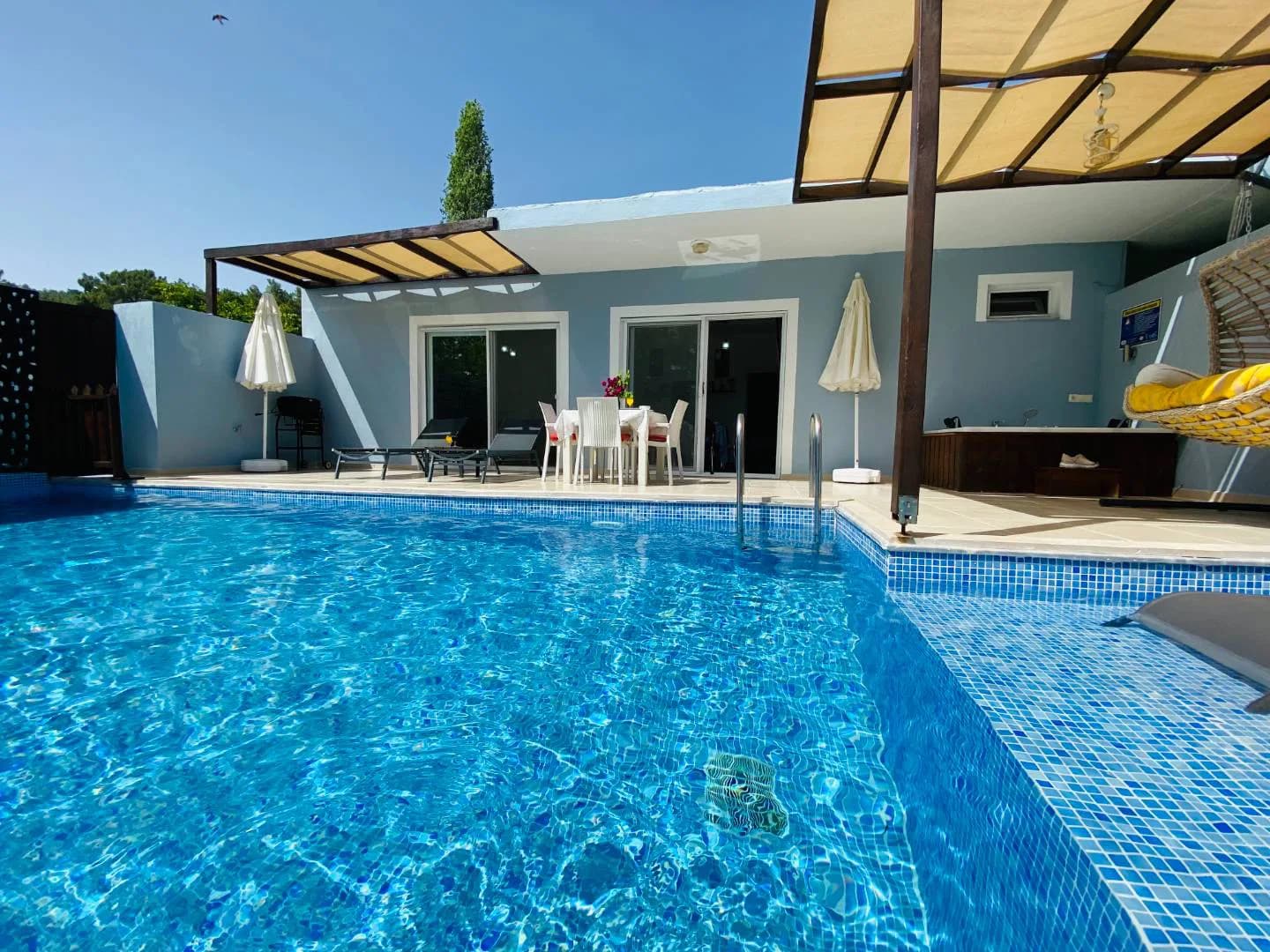 Kaş İslamlar'da Doğa Manzaralı, Özel Havuzlu, Modern Tasarımlı Villa görsel 2