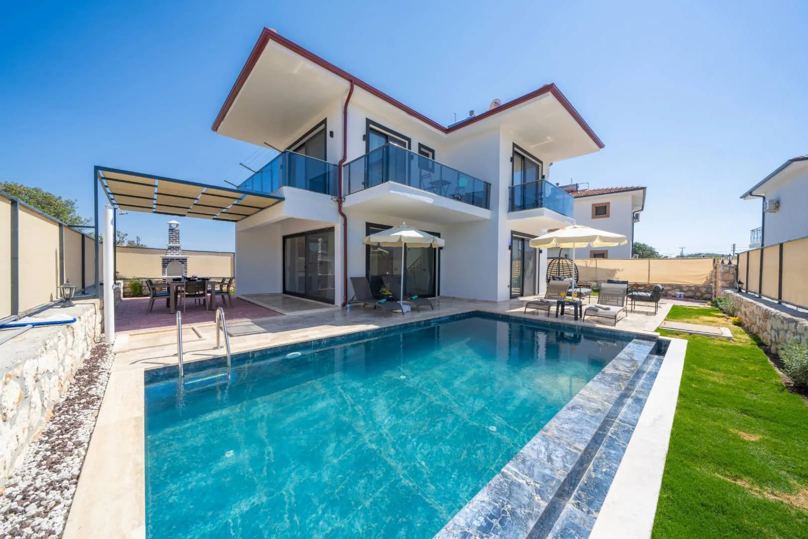 Kaş Andifli'de Yeşilliklerle Dolu Doğada, Özel Havuzlu, Modern Villa görsel 1