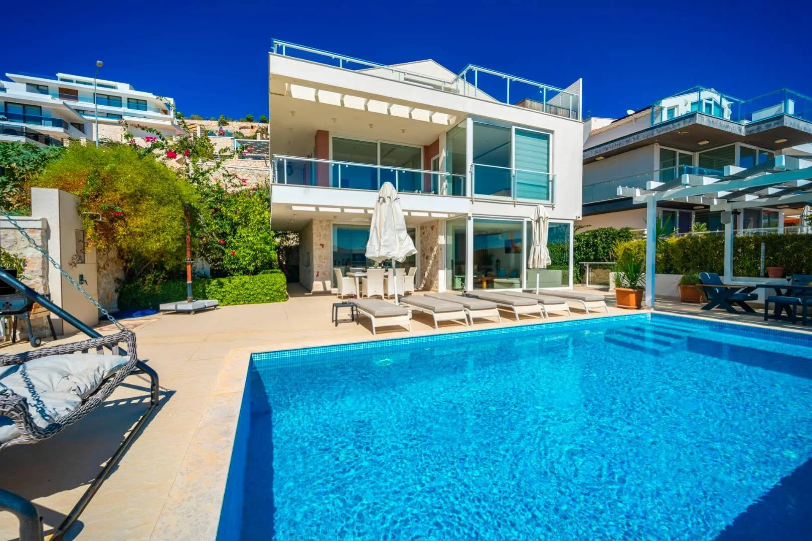 Kaş Kalkan'da Muhteşem Deniz Manzaralı, Özel Havuzlu, Ferah Villa görsel 2