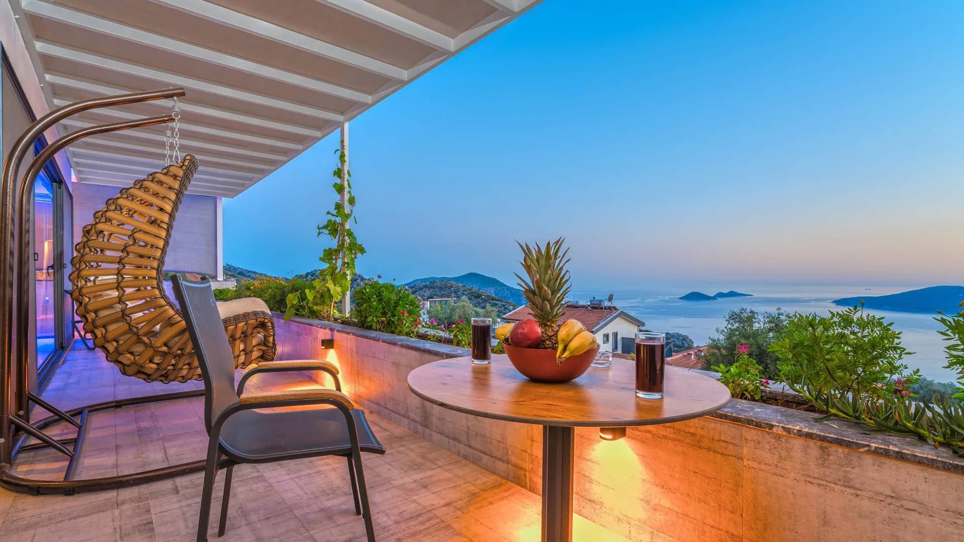 Kaş Kalkan'da Balayı Çiftlerine Uygun, Kapalı Havuzlu, 1+1 Villa görsel 2