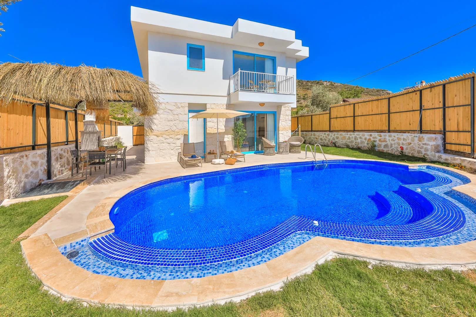 Kaş Patara'da Huzurlu Doğada, Özel Havuzlu, Saunalı, Kiralık Villa görsel 3