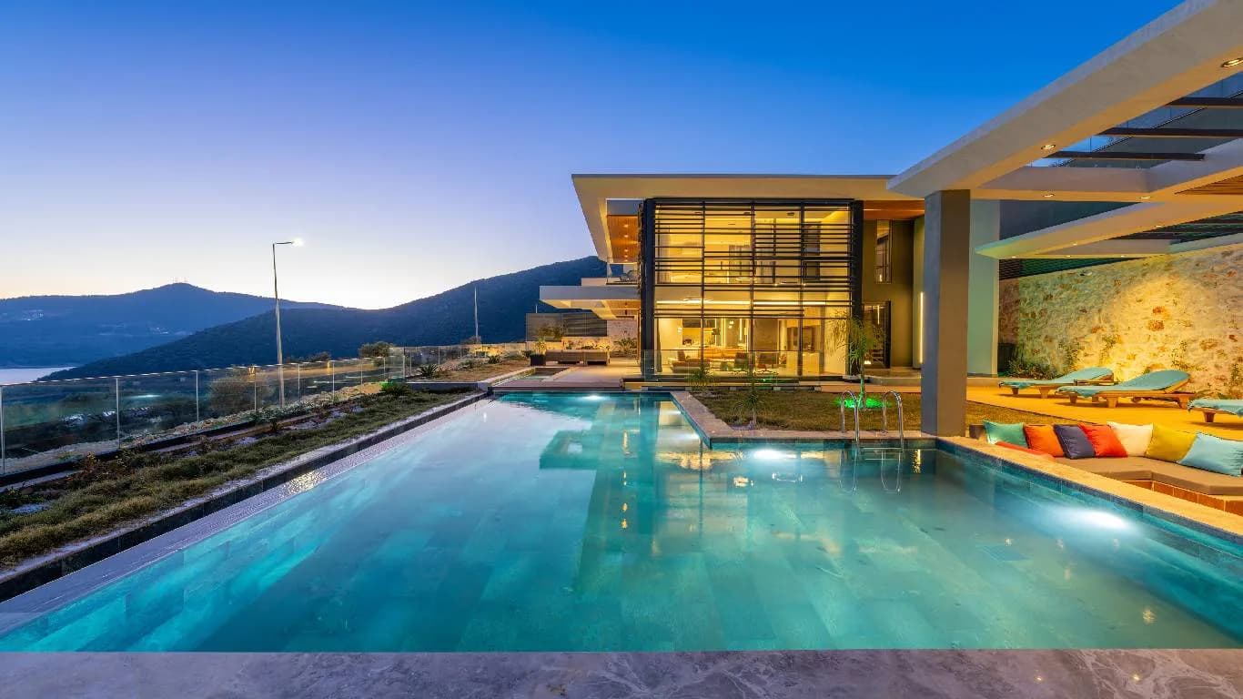 Kaş Kalkan'da Eşsiz Deniz Manzaralı, Özel Havuzlu, Lüks Villa görsel 1