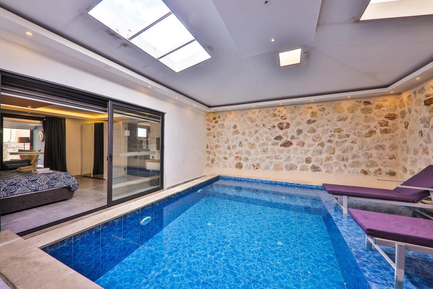 Kaş İslamlar'da Doğa ile İç İçe, Isıtmalı Özel Havuzlu, Kiralık Villa görsel 3