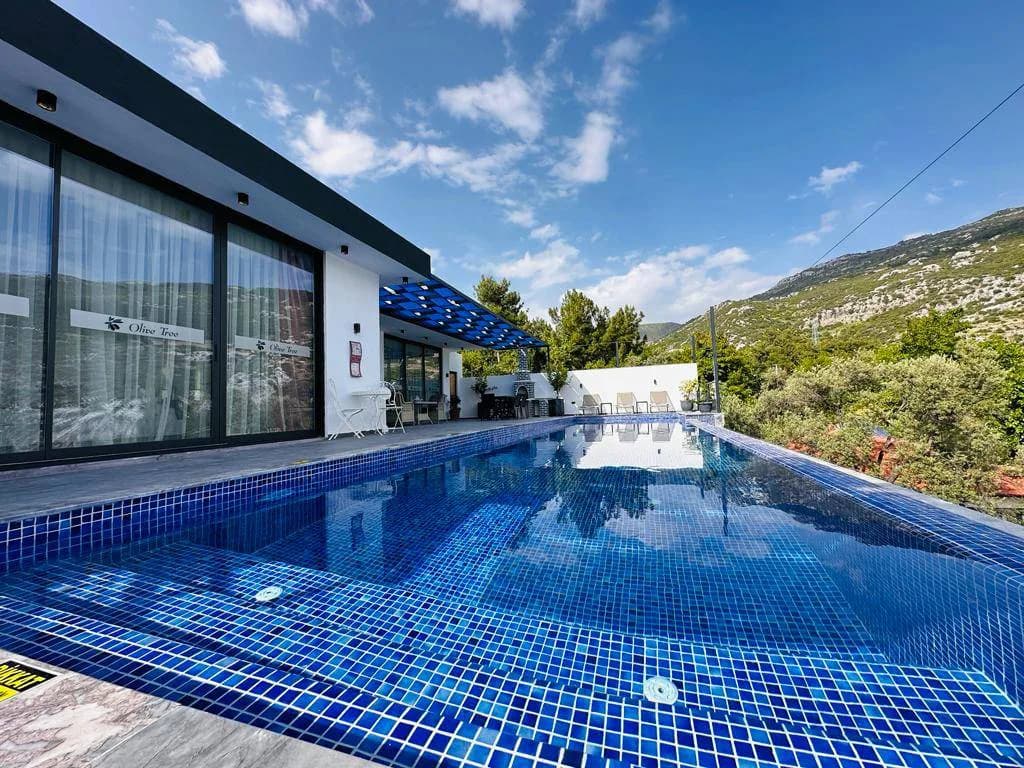 Kaş İslamlar'da Doğa Manzaralı, Özel Havuzlu, Muhafazakar Villa görsel 2
