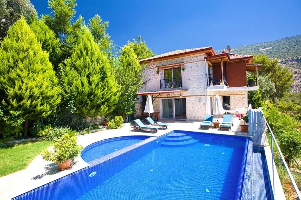Kaş İslamlar'da Muhafazakar, Özel Havuzlu, Jakuzili, Modern Villa görsel 1