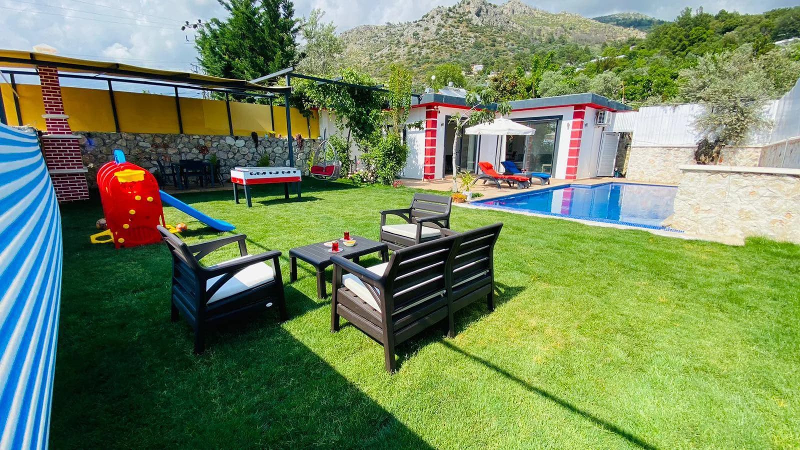 Kaş Üzümlü'de Konforlu Tasarıma Sahip, Özel Havuzlu, 1+1 Villa görsel 2