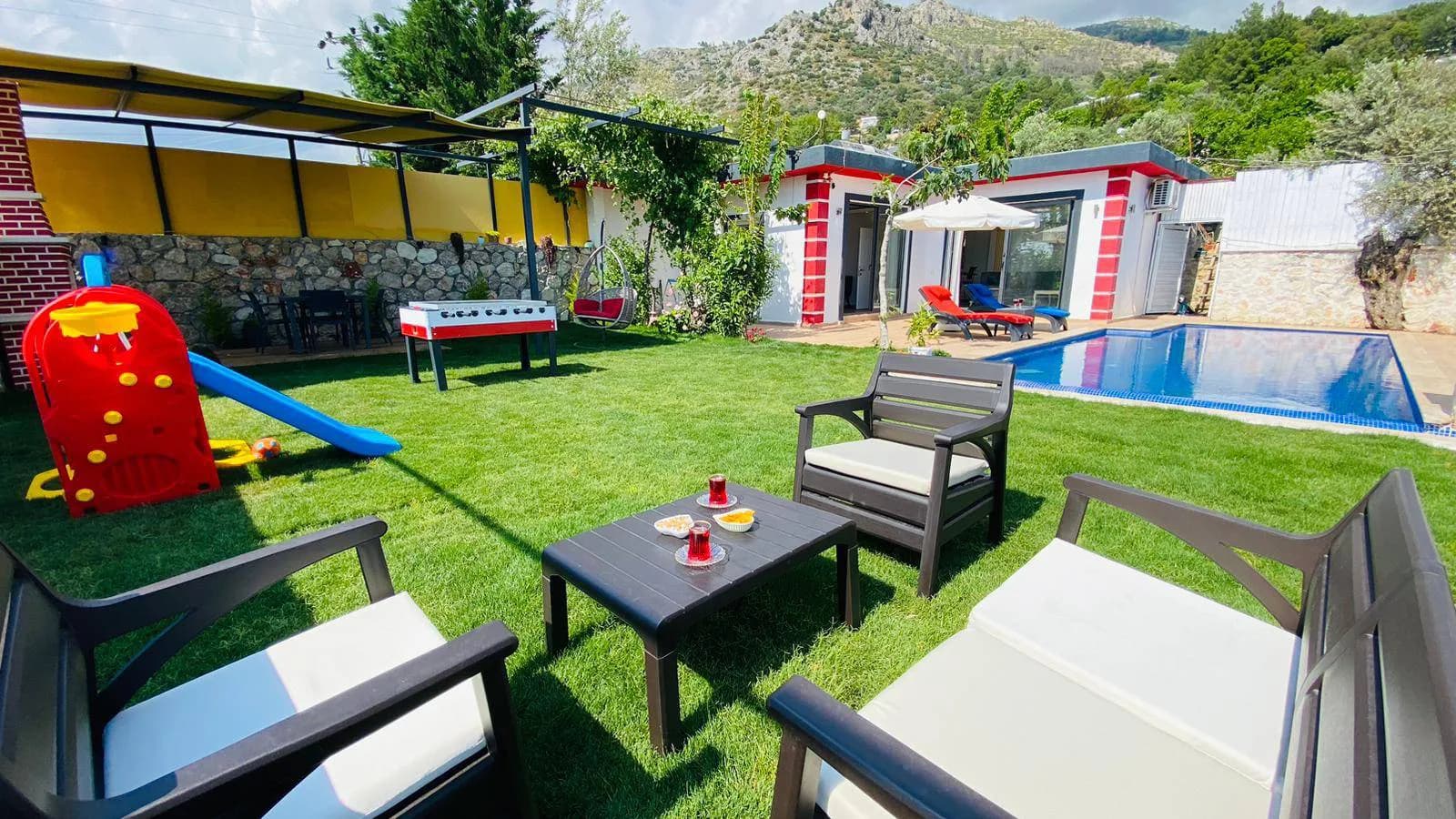 Kaş Üzümlü'de Konforlu Tasarıma Sahip, Özel Havuzlu, 1+1 Villa görsel 1
