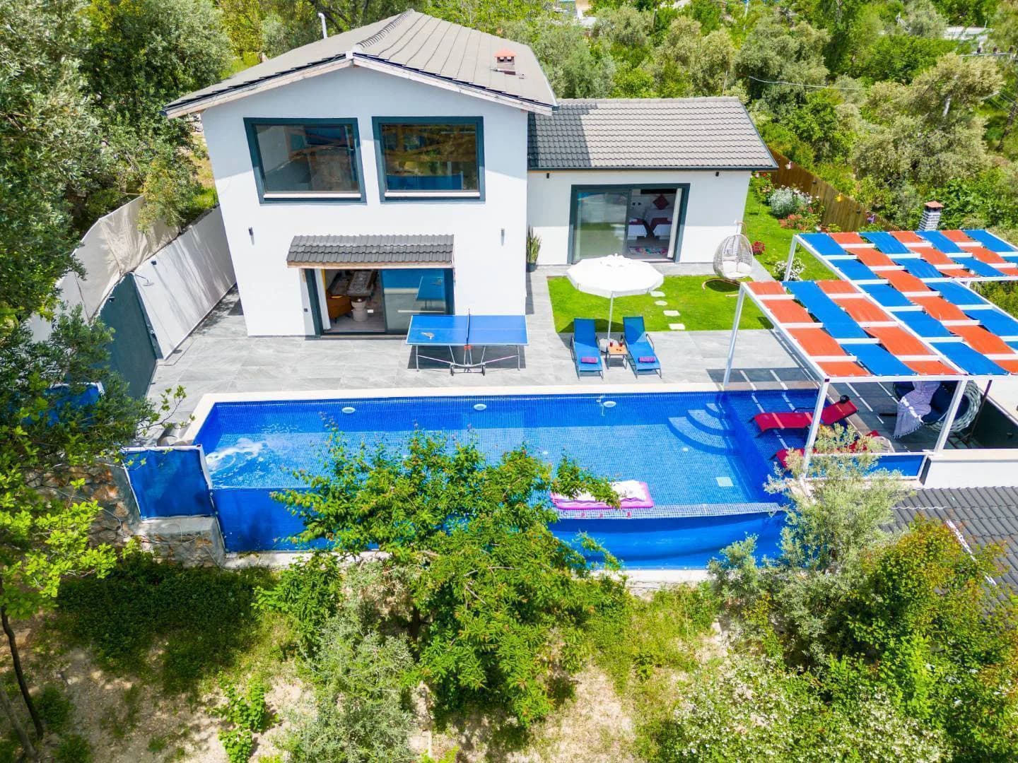 Kaş İslamlar'da Doğayla İç İçe, Özel Havuzlu, Huzurlu Villa görsel 1