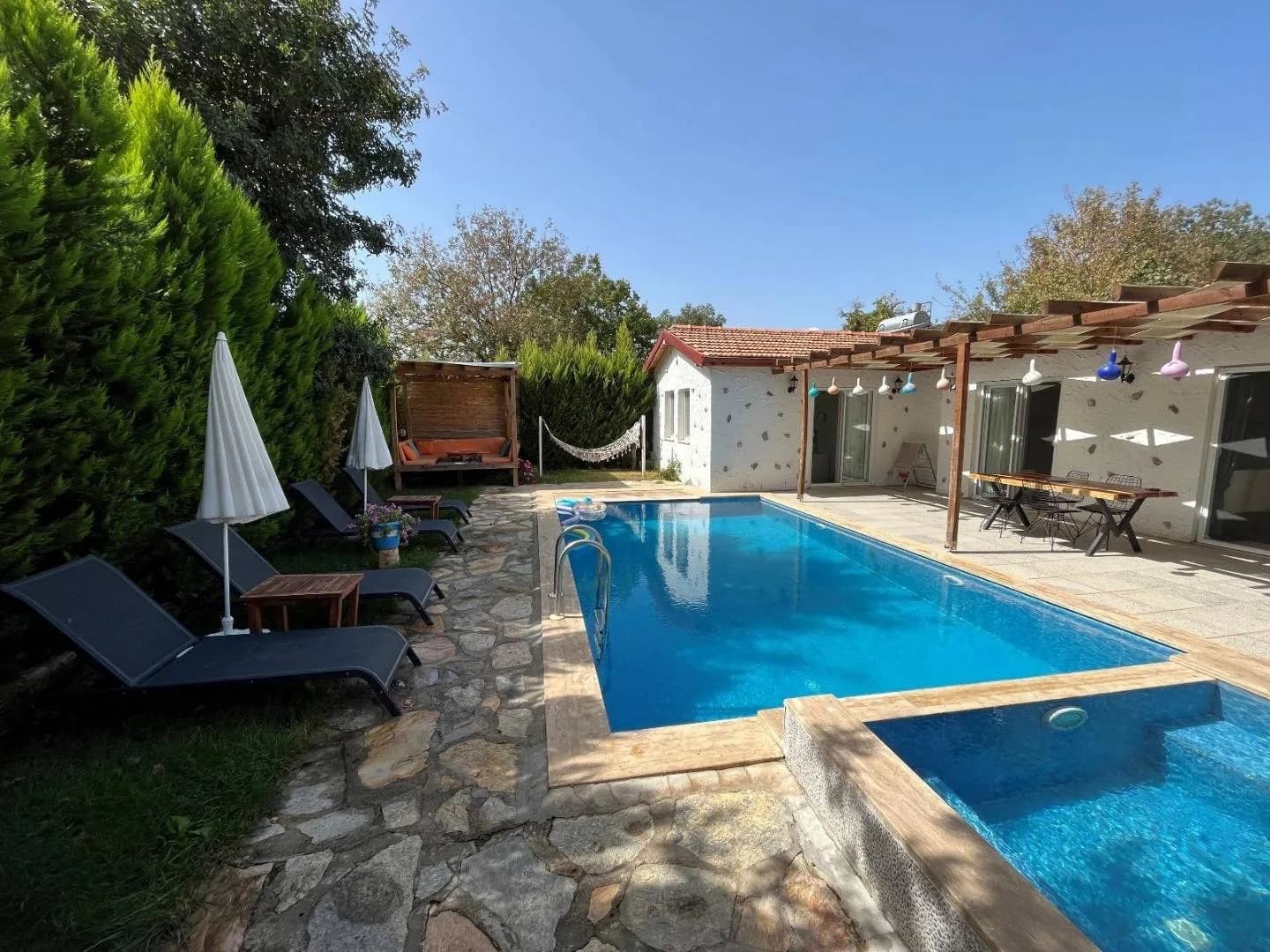 Fethiye Kayaköy'de Doğa İçerisinde, Özel Havuzlu, Modern Villa görsel 3