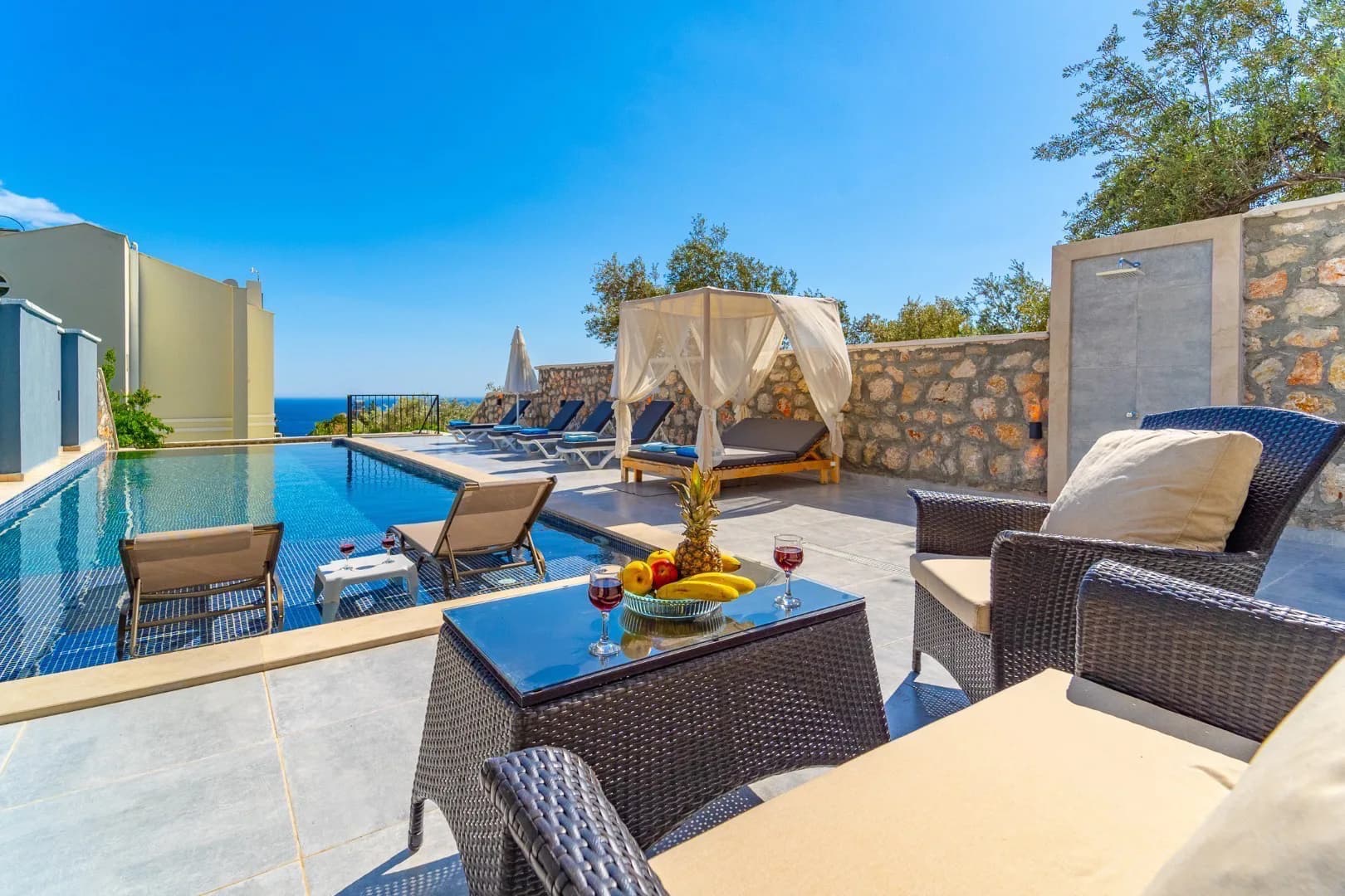 Kaş Kalkan'da Denize Yürüme Mesafesinde, Özel Havuzlu, Tatil Villası görsel 1