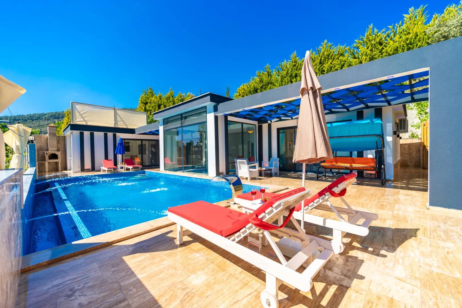 Kaş İslamlar'da Doğa İçerisinde, Isıtmalı Havuzlu, Tatil Villası görsel 2
