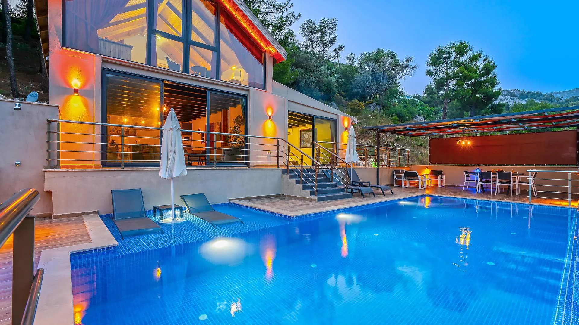 Kaş İslamlar'da Nezih Konumda, Sonsuzluk Havuzlu, Lüks Villa görsel 3