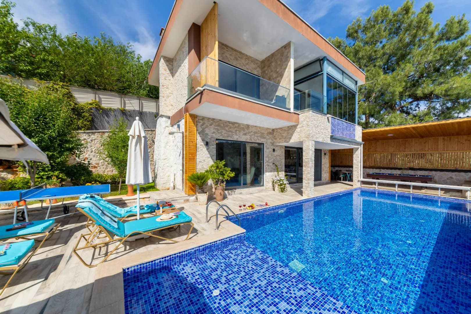 Kaş Üzümlü'de Muhteşem Doğa İçinde, Özel Havuzlu, 4 Kişilik Villa görsel 1