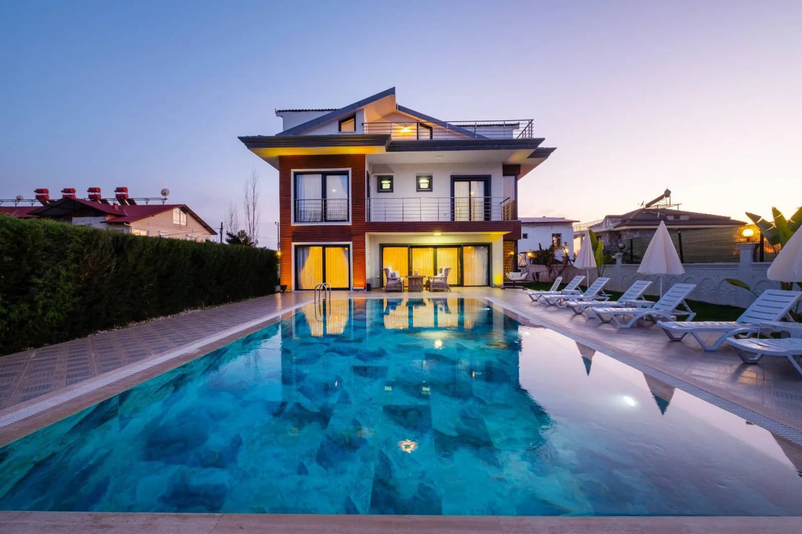 Fethiye Çiftlik'te Geniş Bahçeli, Özel Havuzlu, Lüks Villa görsel 1