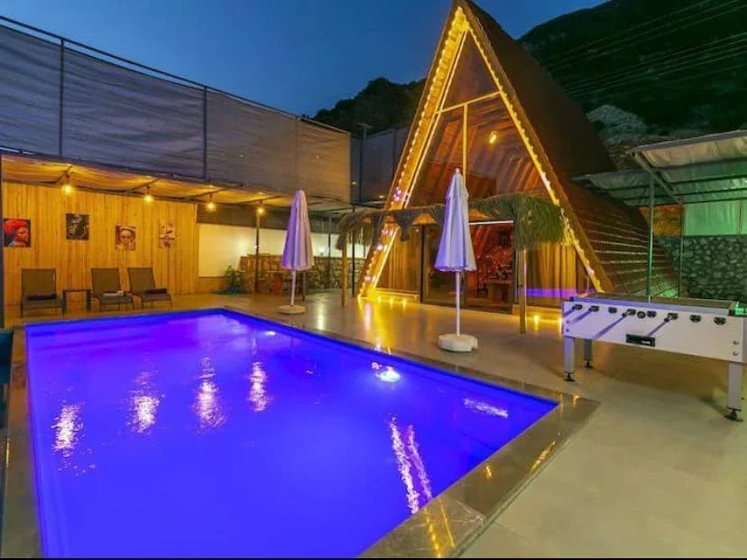 Kaş Bezirgan'da Sakin Konumda, Özel Havuzlu, Kiralık Bungalov görsel 1