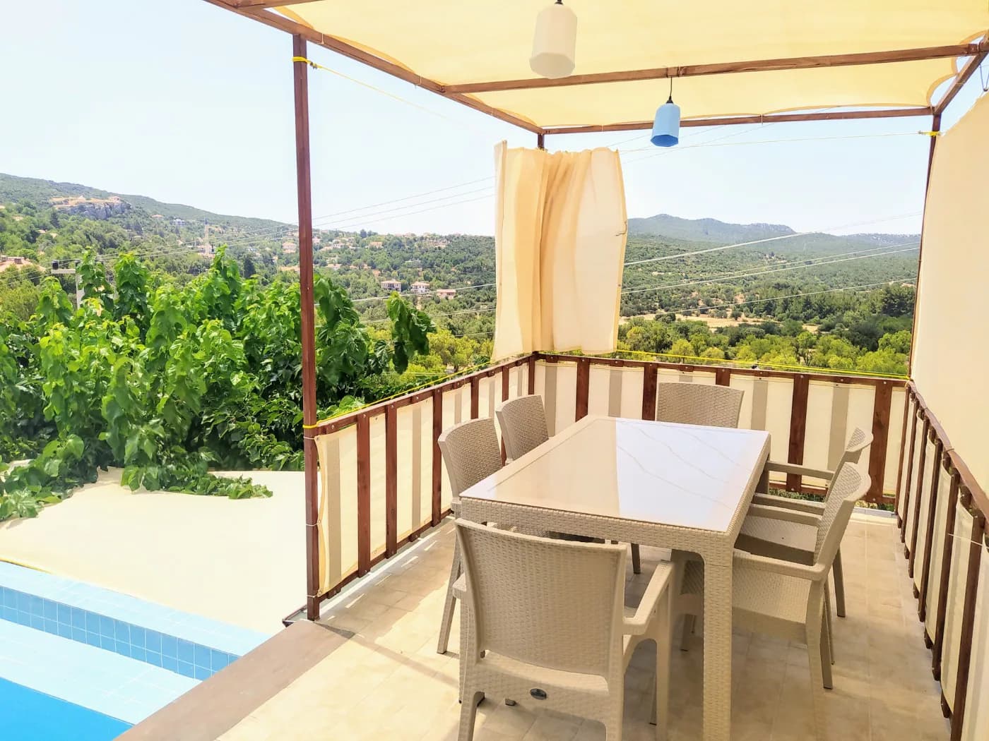 Kaş Çukurbağ'da Enfes Doğa Manzaralı, Özel Havuzlu, Yazlık Villa görsel 3