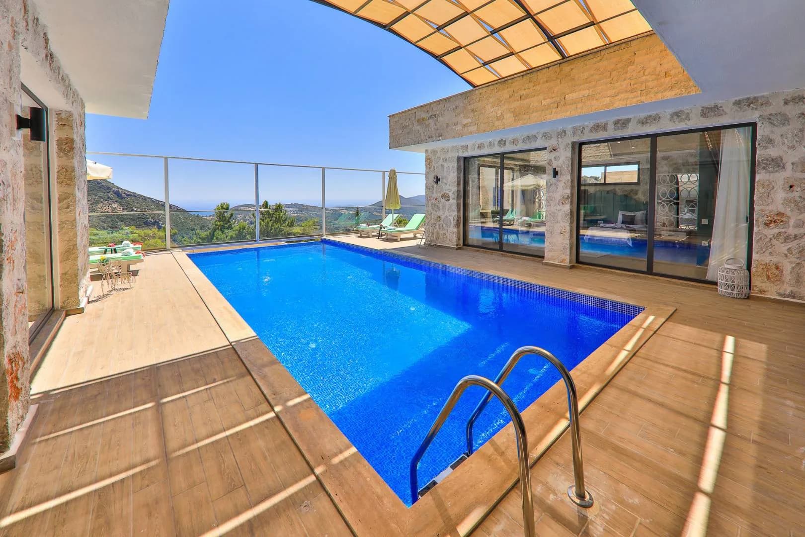 Kaş İslamlar'da Çekirdek Ailelere Uygun, Özel Havuzlu, 4 Kişilik Villa görsel 2