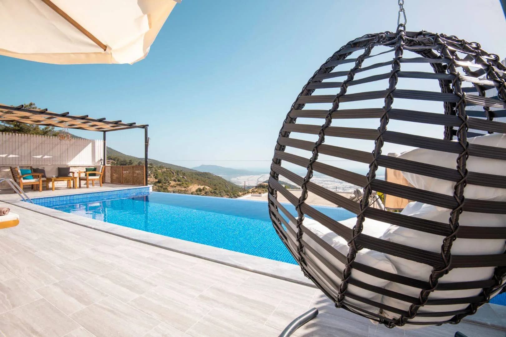 Kaş Aklar'da Muhteşem Deniz Manzaralı, Özel Havuzlu, Kiralık Villa görsel 3