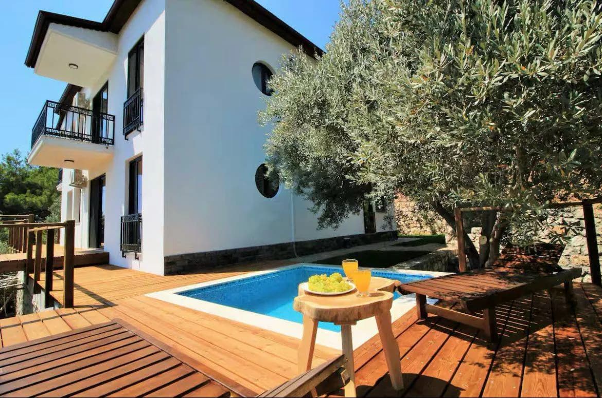 Fethiye Faralya'da Geniş Bahçeli, Özel Havuzlu, Modern Villa görsel 1