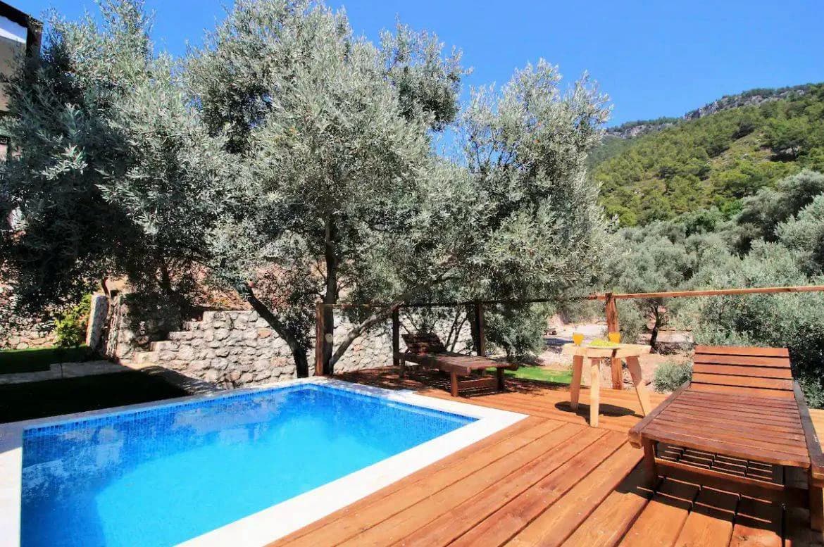Fethiye Faralya'da Geniş Bahçeli, Özel Havuzlu, Modern Villa görsel 3