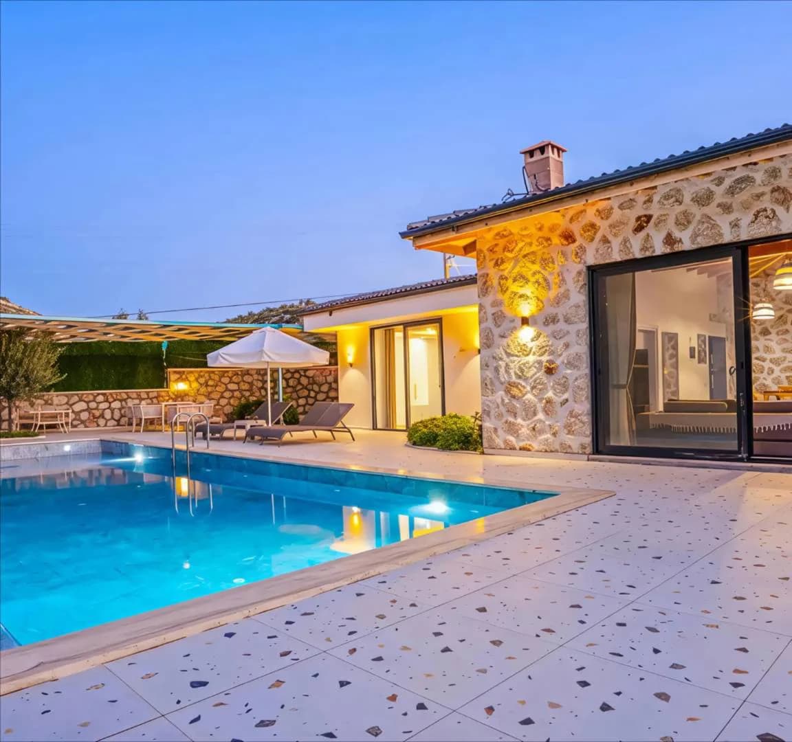 Kaş Bezirgan'da Sakin Doğa İçerisinde, Özel Havuzlu, Modern Villa görsel 2