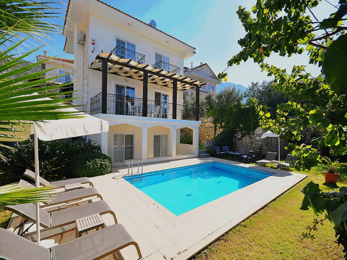 Fethiye Ölüdeniz'de Doğa İçerisinde, Özel Havuzlu, Bahçeli Villa görsel 3