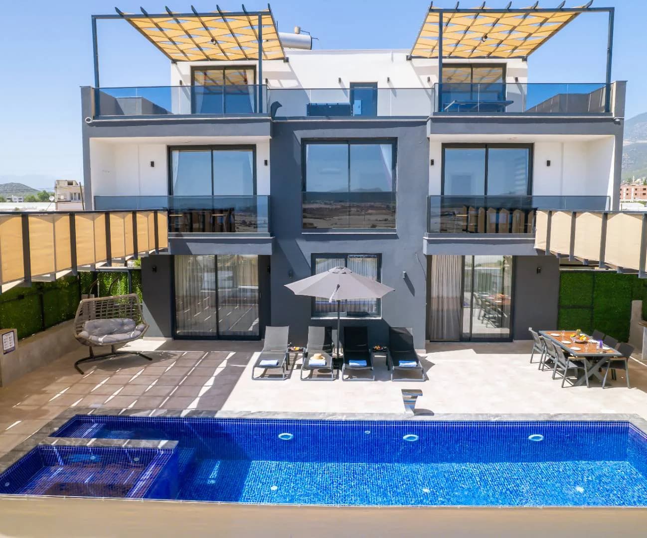 Antalya Kaş'ta Doğa ile İç İçe, Özel Havuzlu, Jakuzili, Lüks Villa görsel 2
