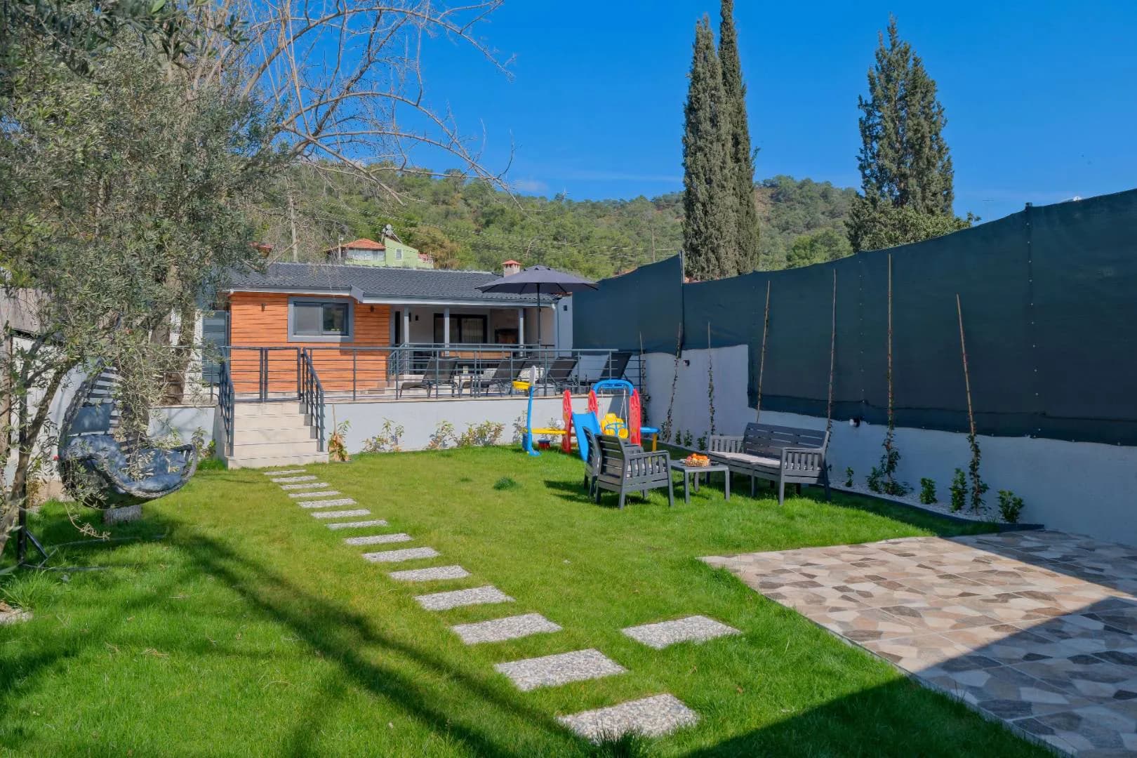 Muğla Fethiye'de Kalabalık Ailelere Uygun, Özel Havuzlu, Modern Villa görsel 3