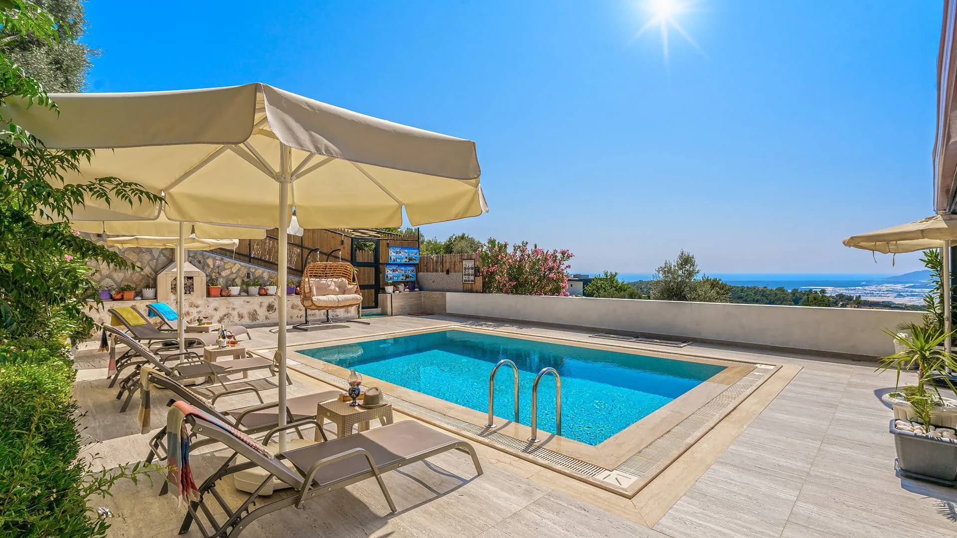 Kaş Üzümlü'de Benzersiz Doğada, Isıtmalı Özel Havuzlu, Lüks Villa görsel 2