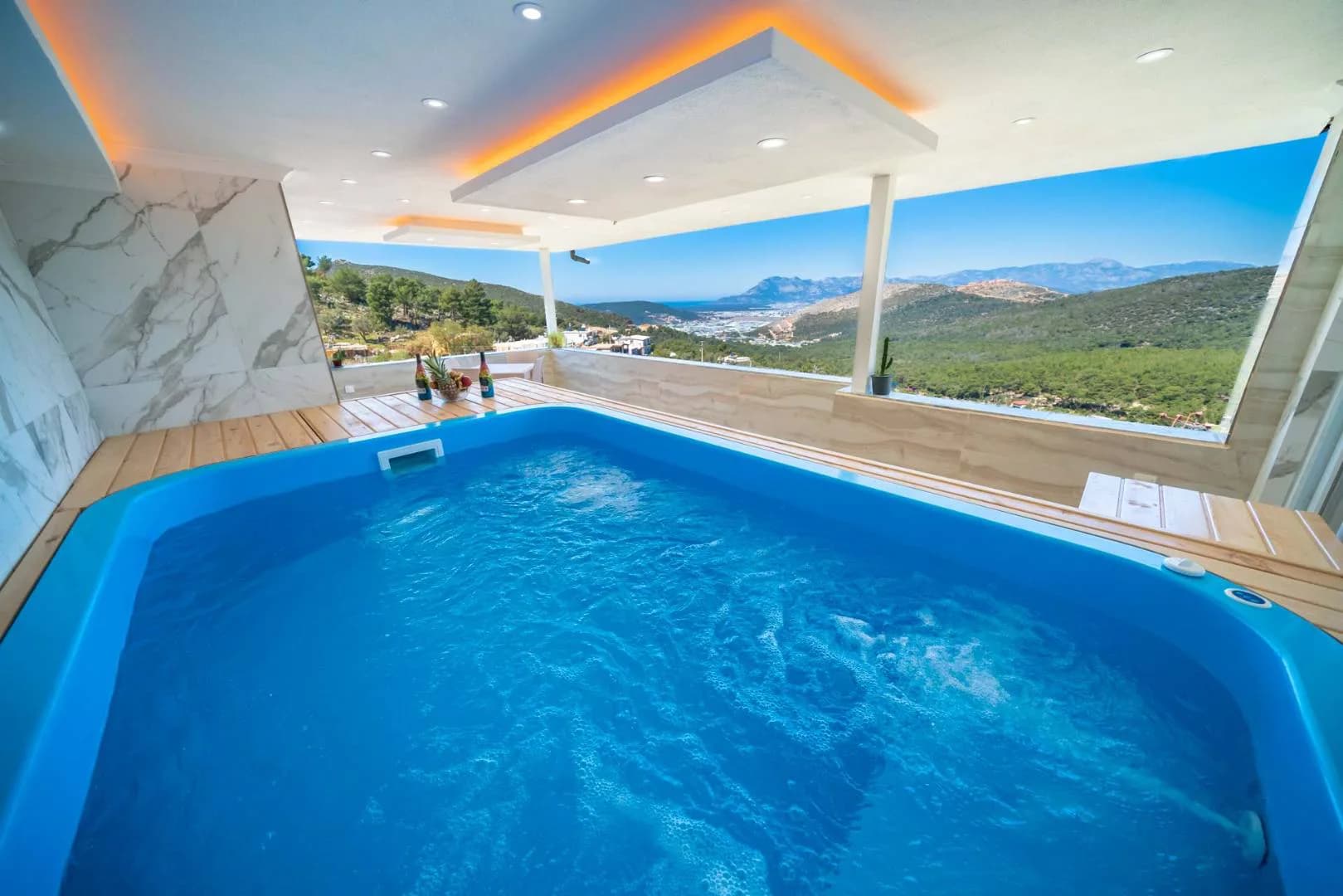 Kaş İslamlar'da Doğa Manzaralı, Serinleme Havuzlu, Kiralık Villa görsel 3