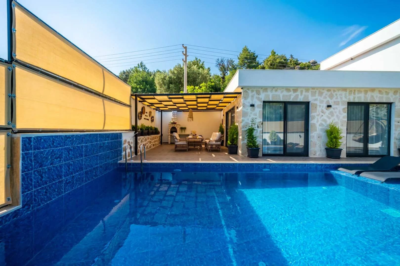Kaş İslamlar'da Orman Manzaralı, Özel Havuzlu, 4 Kişilik Villa görsel 2