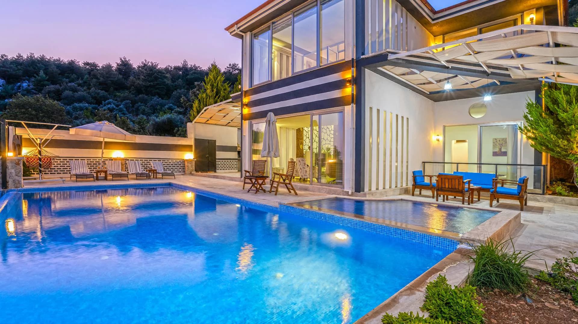 Kaş İslamlar'da Enfes Deniz Manzaralı, Özel Havuzlu, Kiralık Villa görsel 2