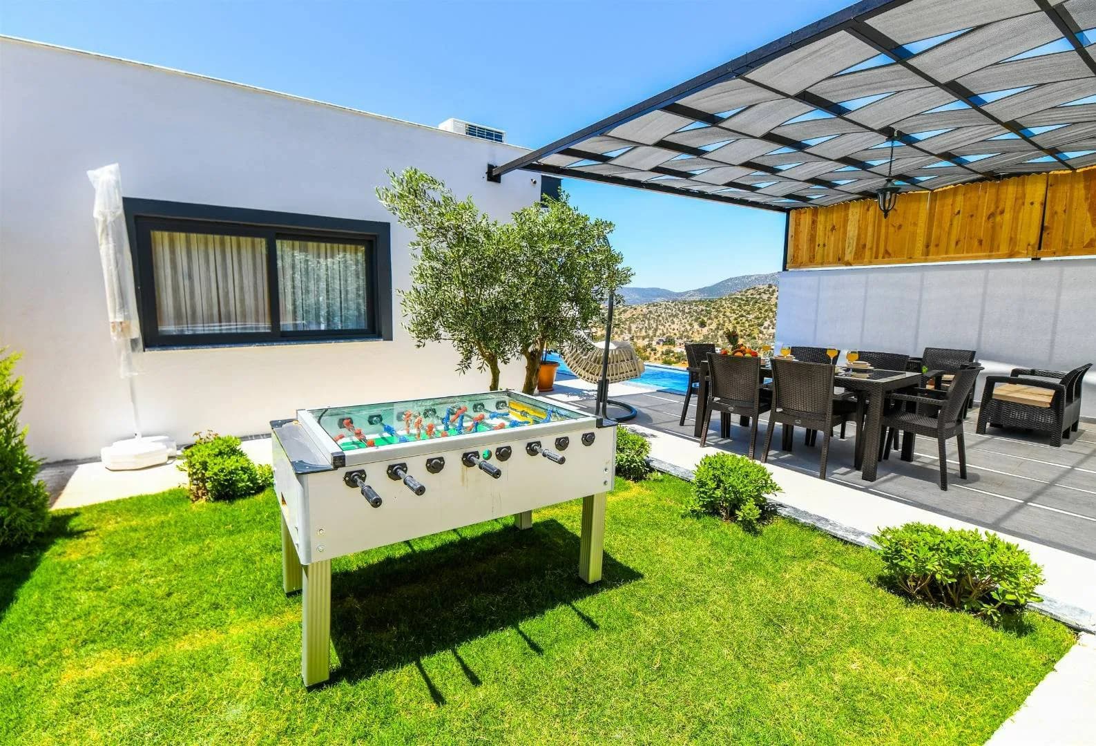 Kaş Bezirgan'da Huzurlu Doğada, Özel Havuzlu, Modern Villa görsel 3