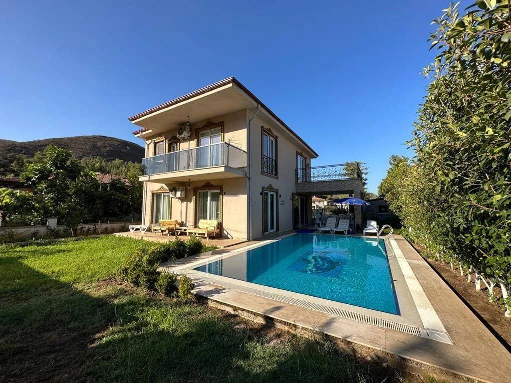 Marmaris Hisarönü'nde Doğanın Kalbinde, Özel Havuzlu, Tatil Villası görsel 1