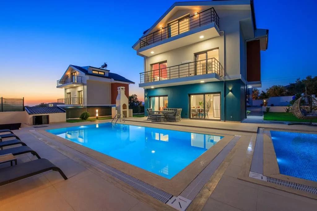 Fethiye Ölüdeniz'de Doğa İçerisinde, Özel Havuzlu, Jakuzili Villa görsel 1