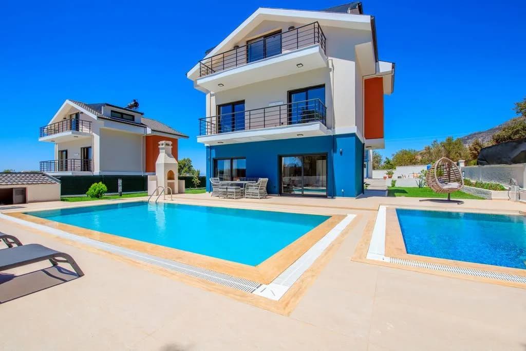 Fethiye Ölüdeniz'de Doğa İçerisinde, Özel Havuzlu, Jakuzili Villa görsel 2