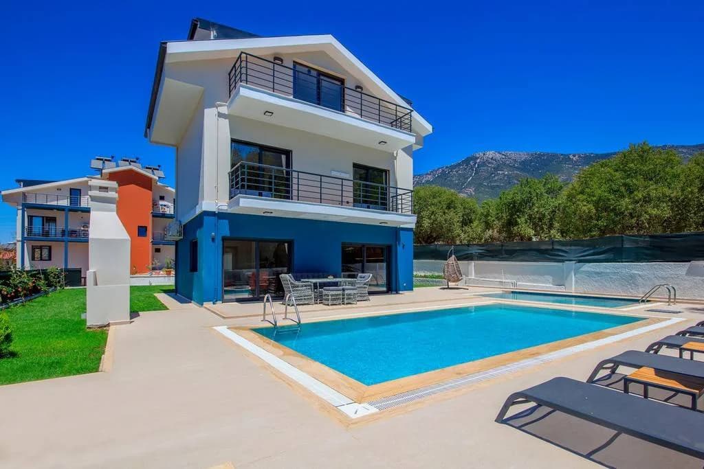 Fethiye Ölüdeniz'de Doğa İçerisinde, Özel Havuzlu, Jakuzili Villa görsel 3