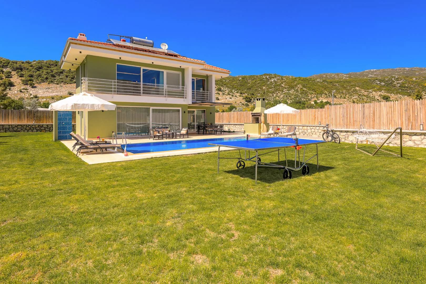 Kaş Sarıbelen’de Çocuklar İçin Oyun Alanlı, Özel Havuzlu, Kiralık Villa görsel 2