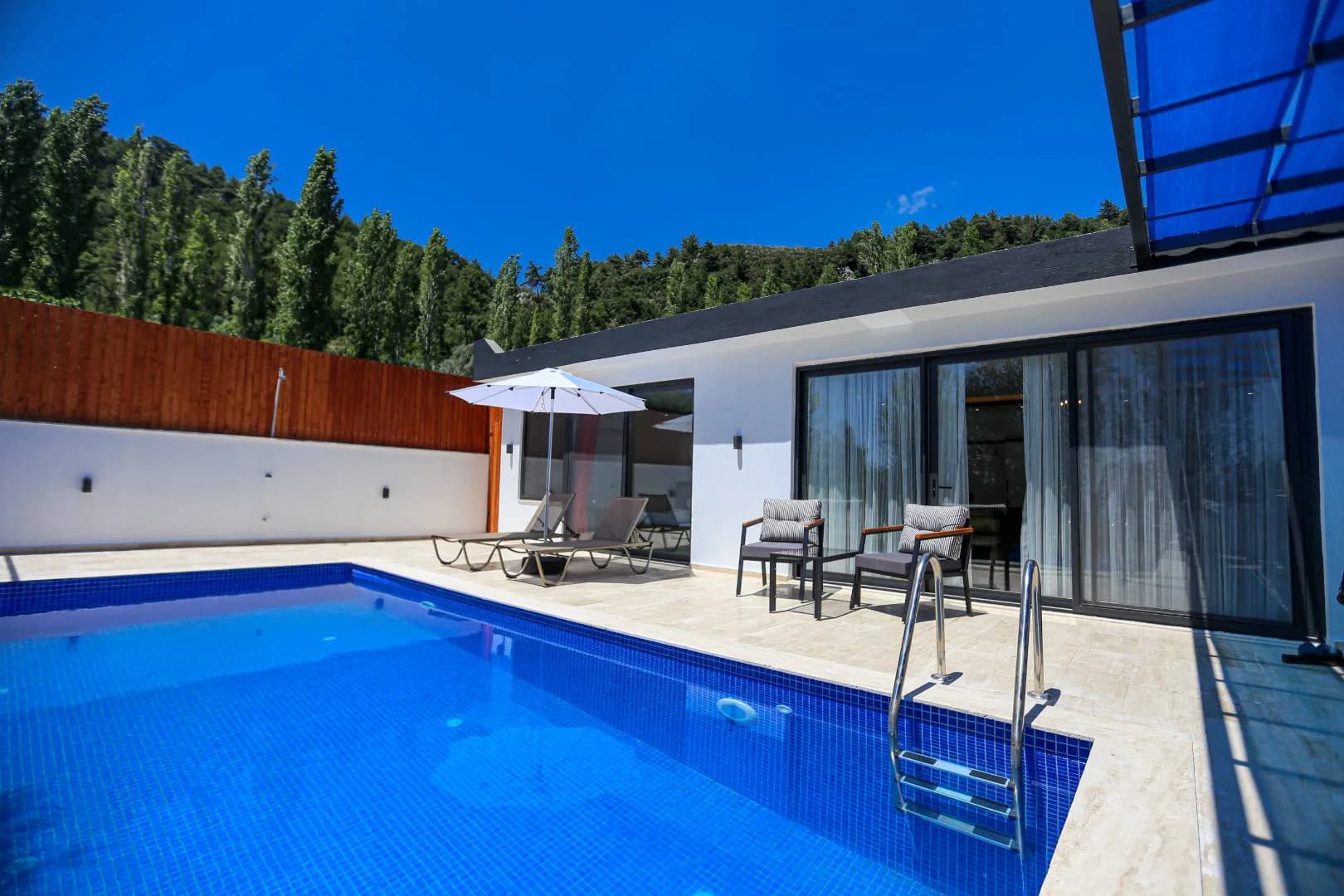 Kaş İslamlar'da Doğa Manzaralı, Özel Havuzlu, Jakuzili, Kiralık Villa görsel 1