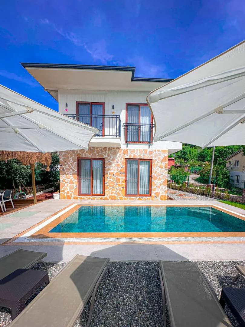 Marmaris Söğüt'de Huzurlu Doğa İçerisinde, Özel Havuzlu, Ferah Villa görsel 3