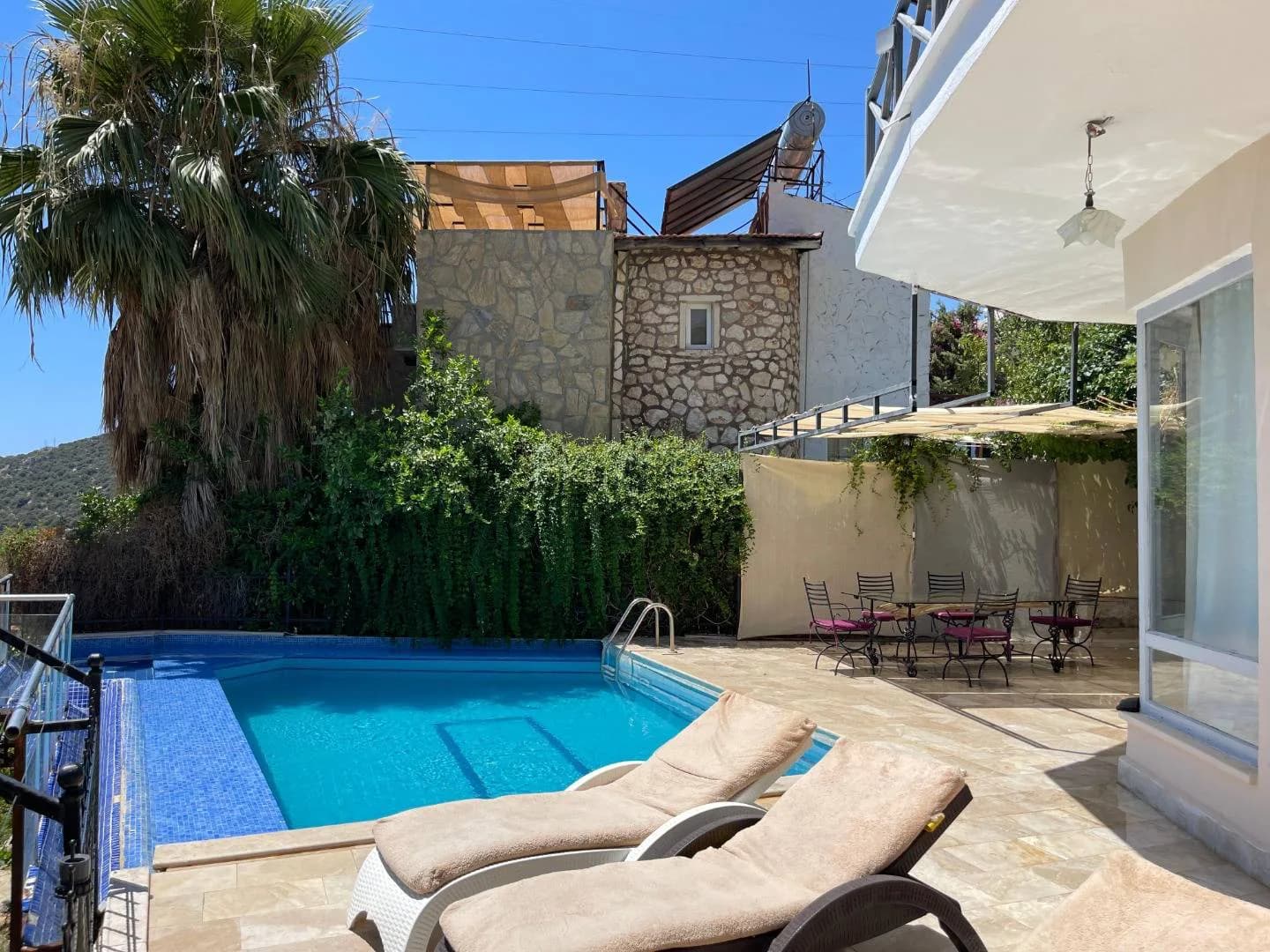 Kaş Akbel'de Merkeze Yakın, Özel Havuzlu, 4+1 Villa görsel 3