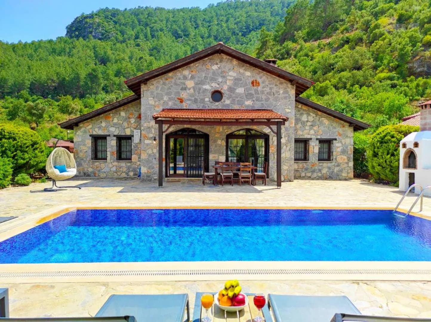 Fethiye Kayaköy'de Doğanın Kalbinde, Özel Havuzlu, Korunaklı Villa görsel 1