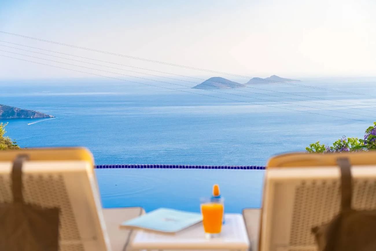 Kaş Kalkan'da Muhteşem Manzaralı, Özel Havuzlu, Merkezi Villa görsel 1