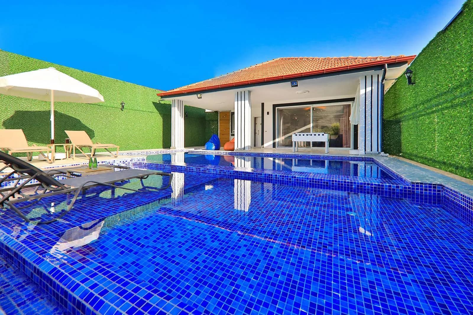 Kalkan Sarıbelen'de Doğa İçerisinde, Özel Havuzlu, Korunaklı Villa görsel 1