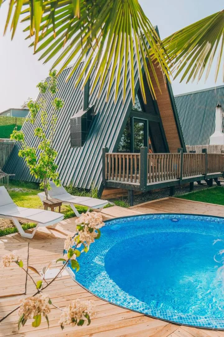 Sapanca Şükriye'de Doğa İçinde, Özel Havuzlu, Kiralık Bungalov görsel 2